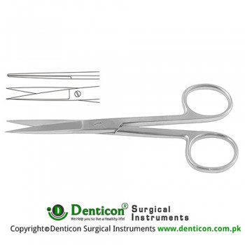 Operating Scissor Straight - Sharp/Sharp Stainless Steel, 13 cm - 5"
